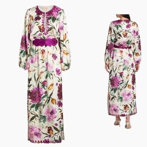 Figue Emani Floral Belted Maxi Dress - Small